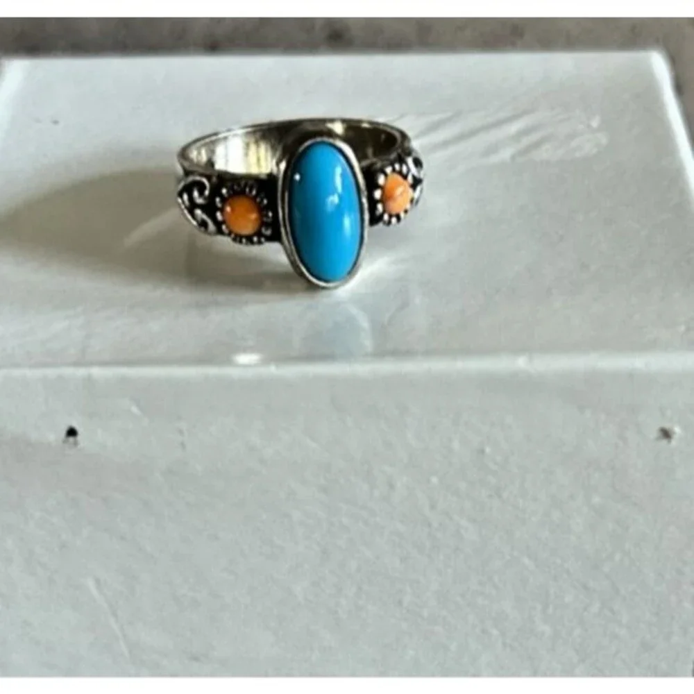 Carolyn Pollack Southwestern-Style .925 Sterling Silver Ring
